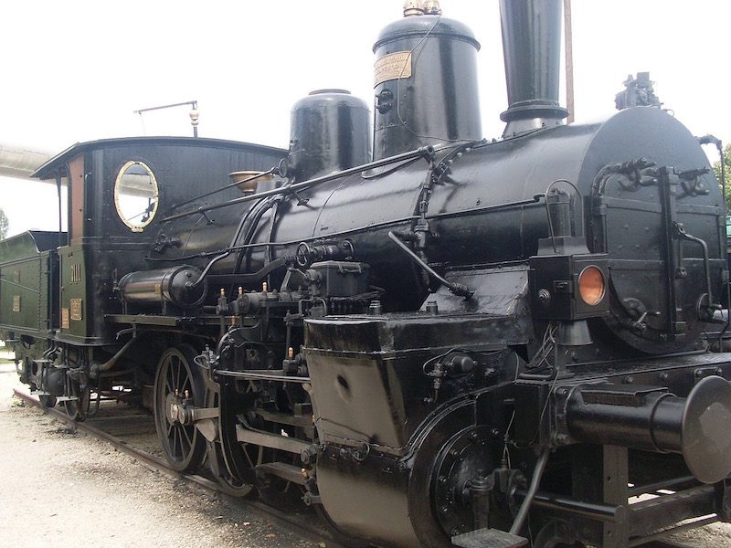 Steam locomotive from the Hungarian Railway made in 1940